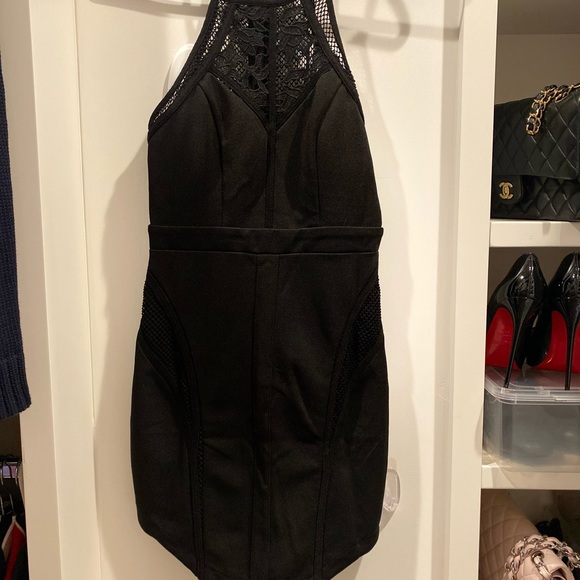 NEW LF High Neck Little Black Dress - Picture 2 of 4